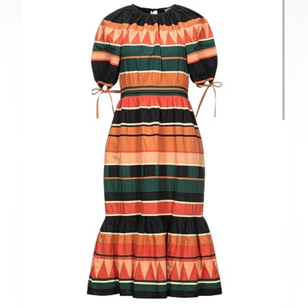 Ulla Johnson - Ulla Johnson Ayita Printed Cotton-Poplin Midi Dress - Siz…